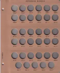 Jefferson Nickels Replacement Page (2006 - 2023)