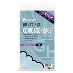 Shield Resealable Bag for Thicker Silver Comic Books (Wide Size) - 7 1/4 x 10 1/2