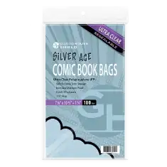 Shield Resealable Bag for Silver Comic Books - 7 1/8 x 10 1/2