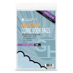 Shield Resealable Bag for Golden Comic Book  - 7 3/4 x 10 1/2