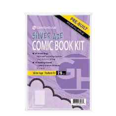 25 Pack Combo of Standard Silver Bags and Boards