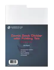 Comic Book Divider with Folding Tab - 7 1/4 x 11 1/4