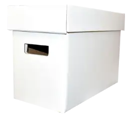 Short Corrugated Comic Book Storage Box and Lid
