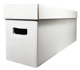 Long Corrugated Comic Book Storage Box and Lid