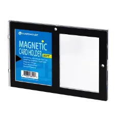 2 Card Magnetic Card Holder - Black Borders