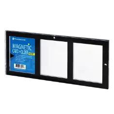 3 Card Magnetic Card Holder - Black Borders