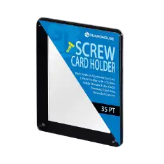 1 Card Screw Card Holder 35pt - Black Border