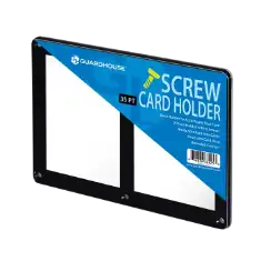 2 Card Screw Card Holder 35pt - Black Border