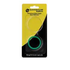 EvoCore American Silver Eagle Silicone Ring Fit Coin Holder - 40mm (Green)