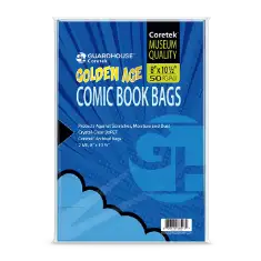 Coretek Comic Book Bag (2mil BoPET) - Golden