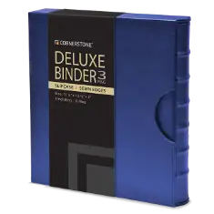 Cornerstone Regular Capacity 3 D-Ring Binder & Slip Case (Navy Blue)