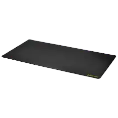 Desk Mat with Stitched Edges - 14 x 24 (Black)