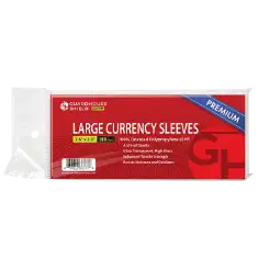 Shield OPP - Large Currency Sleeves - Premium OPP Currency Sleeves