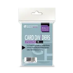 Trading Card Dividers - White Regular