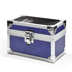 Falcon Series 10 Slab Box - Clear Top - Blue