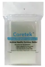 Coretek Small Currency Sleeve 5 1/4 x 3 1/8 - 50 pack