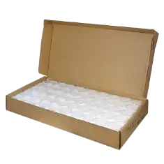 39mm Silver Round Bulk Direct-Fit / L Ring-Fit EvoCore Coin Holders. 250 count box.