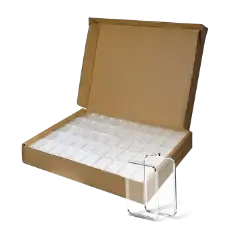 Evocore 1 Oz Silver Bar Holder with Ornament Loop. 250 Count Box