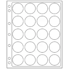 20 slots ENCAP Clear Coin Capsules Pages 38/39/40 (Fits Guardhouse L, Ligththouse 38/39, Airtite H)