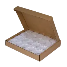 Cent 19mm Direct-Fit EvoCore coin holders - (S dia) / 50 per box.