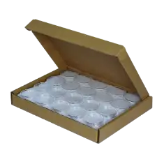 Silver Round 39mm Direct-Fit EvoCore Coin Holders-50 per pack (L dia Ring-Fit) / 50 per box.