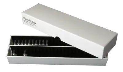 Guardhouse Double Row Coin Capsule Box - 50 Small Capsules