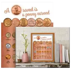 Whitman Deluxe Coin Board: Cent