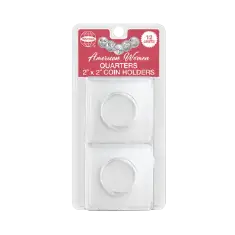American Women Quarters Clear Plastic 2"x 2" (12 pack)