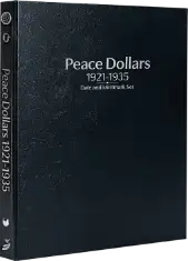 Peace Dollars 1921-1935, Date & Mintmark Set P, D & S (Black)
