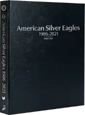 American Silver Eagles 1986-2021, Date Set P, S, & W (Black)