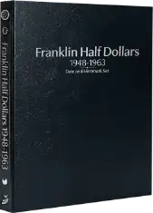 Franklin Half Dollars 1948-1963, Date & Mintmark Set P, D & S (Black)