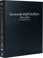 Kennedy Half Dollars 1964-1996, Date & Mintmark Set P, D & S (Black)