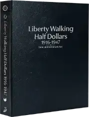 Liberty Walking Half Dollars 1916-1947, Date & Mintmark Set P, D & S (Black)