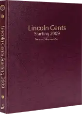 Lincoln Cents Starting 2009, Date & Mintmark Set P, D, S & W (Burgundy)