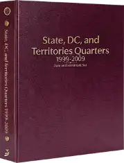 State, DC, and Territorial Quarters 1999-2009, Date & Mintmark Set P & D (Burgundy)