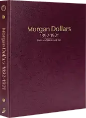 Morgan Dollars 1892-1921, Date & Mintmark Set P, D, S, CC, & O (Burgundy)