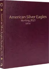 American Silver Eagles Starting 2021, Date Set P, S & W (Burgundy)