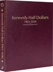 Kennedy Half Dollars 1964-1996, Date & Mintmark Set P, D & S (Burgundy)