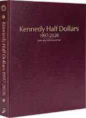 Kennedy Half Dollars 1997-2026, Date & Mintmark Set P, D & S (Burgundy)