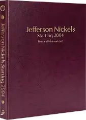 Jefferson Nickels Starting 2004, Date & Mintmark Set P, D & S (Burgundy)