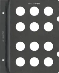 Blank Page, Half Dollar (Black)