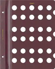 Blank Page, Dime (Burgundy)