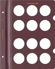 Blank Page, Large Dollar (Burgundy)