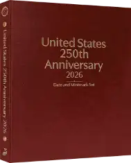 United States 250th Anniversary Collection: 2026 Date & Mintmark Set (Burgundy)