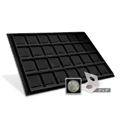 Horizontal 2x2 Display Tray (28 Slots) Black
