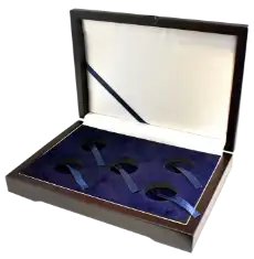 Guardhouse Wood Display Box - GH-W1300 - Holds 5 Small Guardhouse coin capsules