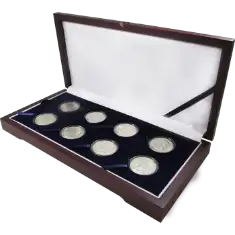 Guardhouse Wood Display Box -GH-W1400: Half Dollars (8M)