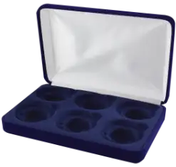 Velvet Coin Display Box - Holds 6L Capsules