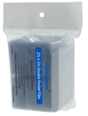 2.5x2.5 Coin Flip - Unplasticized 100 Pack with Inserts
