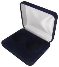 Velvet Coin Display Box - Holds 2L Capsules